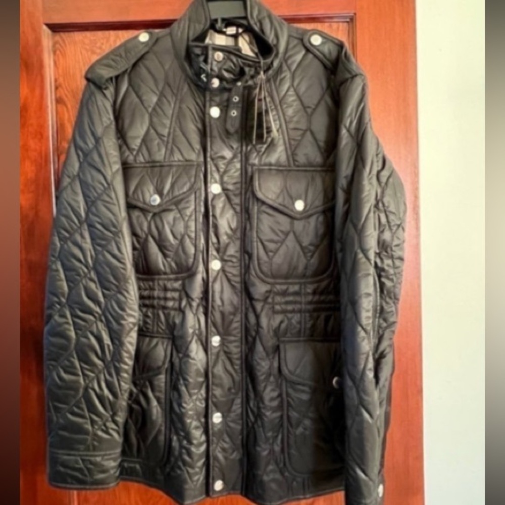 Burberry Quilted Men’s Black Puffer Jacket XXL